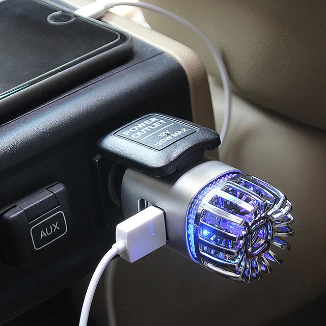 Handheld Car Air Purifier with USB Charger, Air Freshener