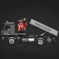 Mould King 19016 Technical Car Toys The RC Truck-Mounted Crane Transport Vehicle Building Block Brick Set Kids Christmas Gift 4