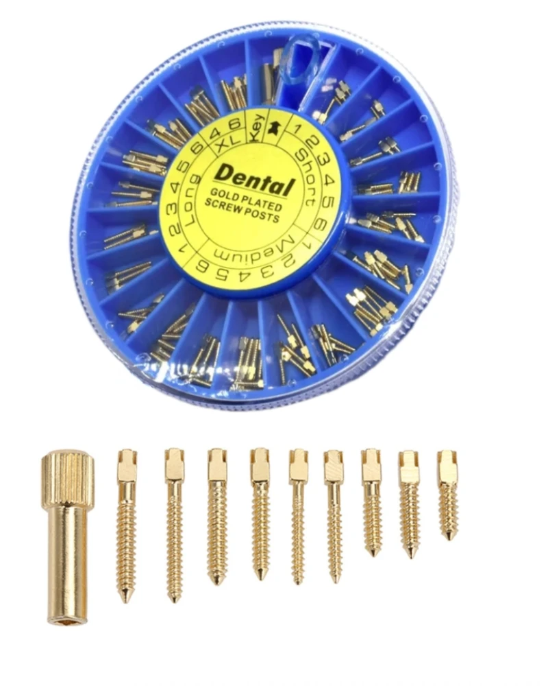 DentalGoldplatedScrewsDentalToolsStainlessSteelGoldplated