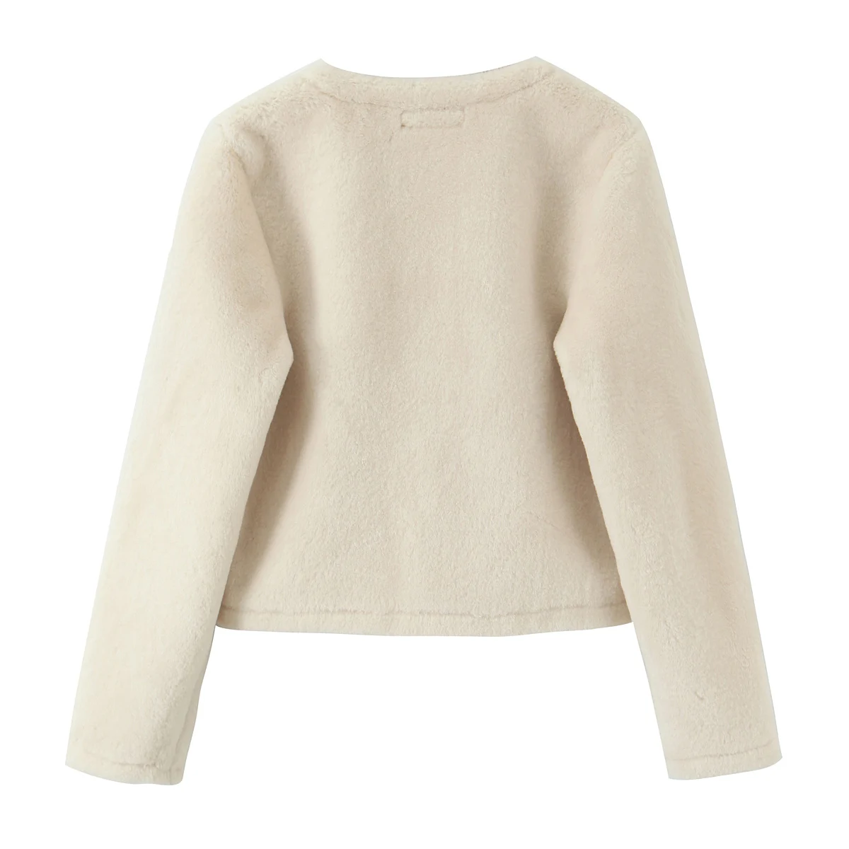 Women's Winter Short Faux Fur Jackets Coat Female Chic Fashion Warm Coat Lady Single Breasted Double-Sided Jackets Streetwear