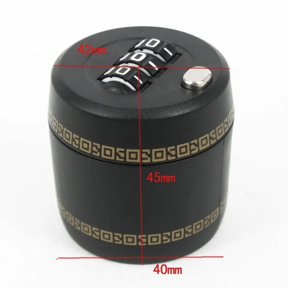 Plastic Wine Bottle Lock Secret for Wine Stopper Bottle Cap with Password Bar Wine Accessories Creative Gifts Black