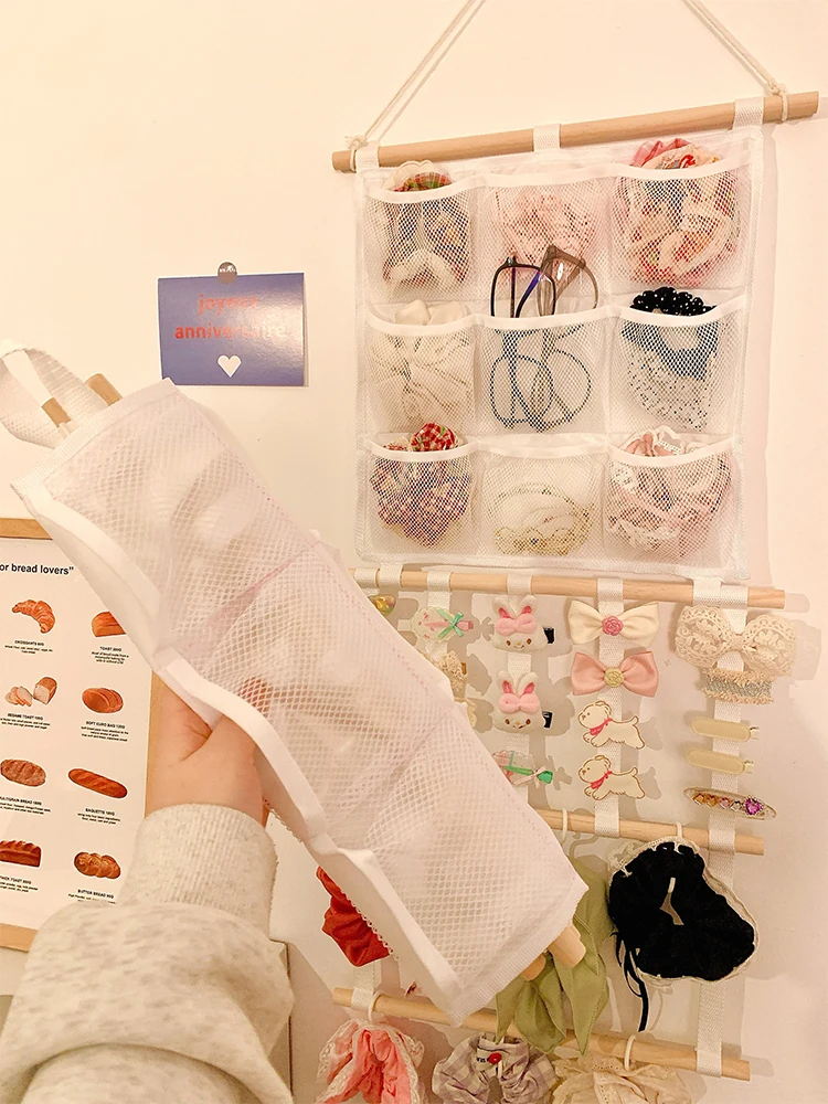Large Capaci Hair Accories Wall Hanging Storage Organizer Women's Hand Jewelry Hair Clips Hair Ba Hair Ties Ra