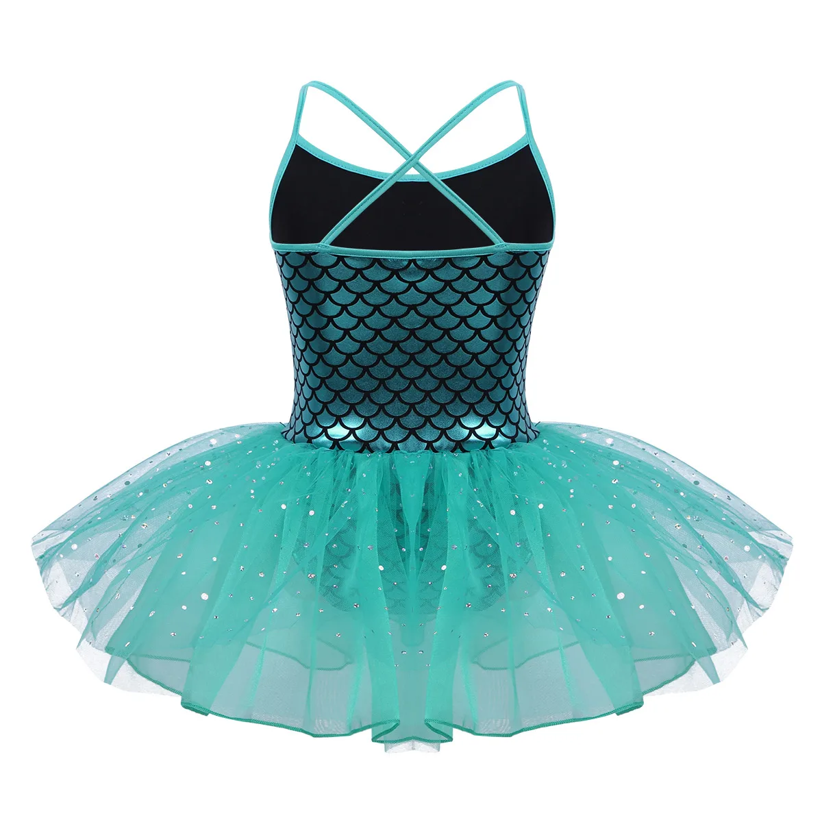 Kids Girls Glitter Mermaid Ballet Tutu Dress Gymnastics Leotards Ballet Dance Performance Costumes Dancewear Ballerina Dress ballet leotard,dance leotard,ballet skirts,girls dance costumes