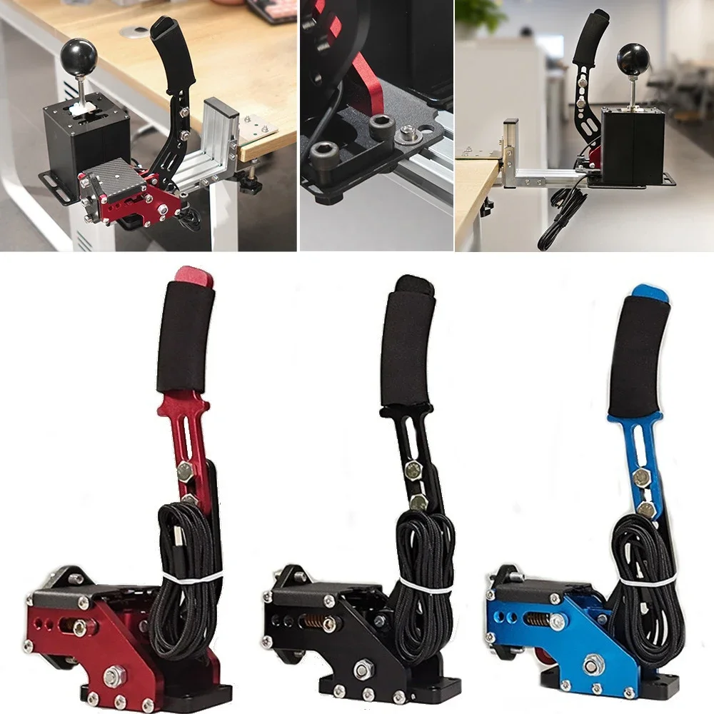 1pc 2-in-1 USB Racing Games Handbrake Support G25/27/29 T300 T500 ONE Simracing Game14 Bit Handbrake Sim Fanatec Osw Dirt Rally racing handbrake