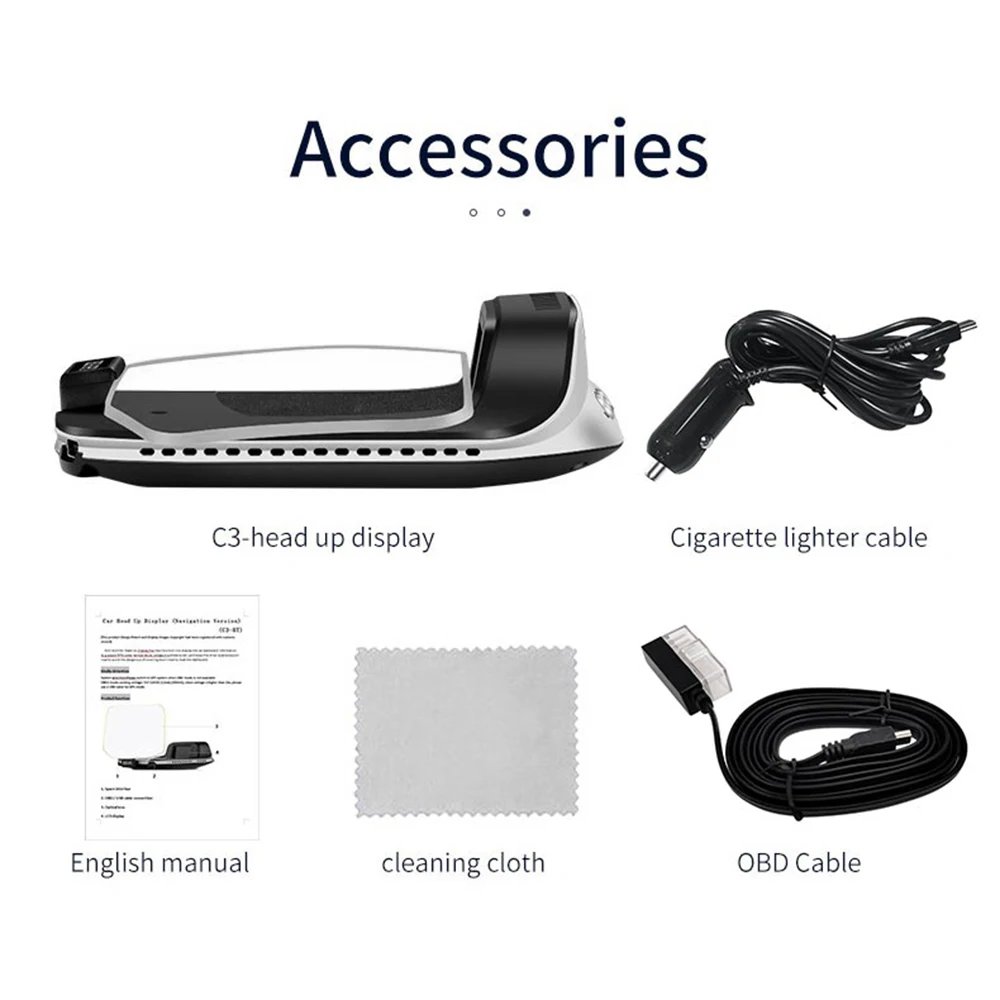 C3 HUD  ÷ ׺̼ GPS obd2 ӵ, ޴ ڵ ,    ׼