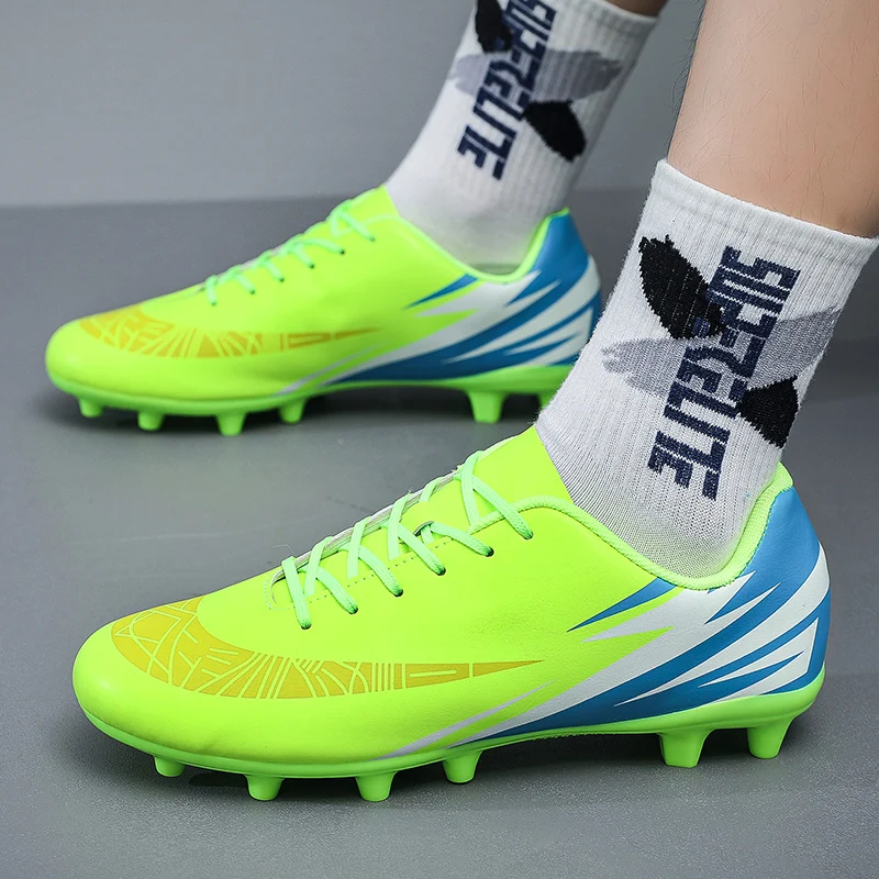 

Long Spikes Men Soccer Training Shoes AG Male Popular Football Sneakers Lightweight Daily Practice Football Shoes