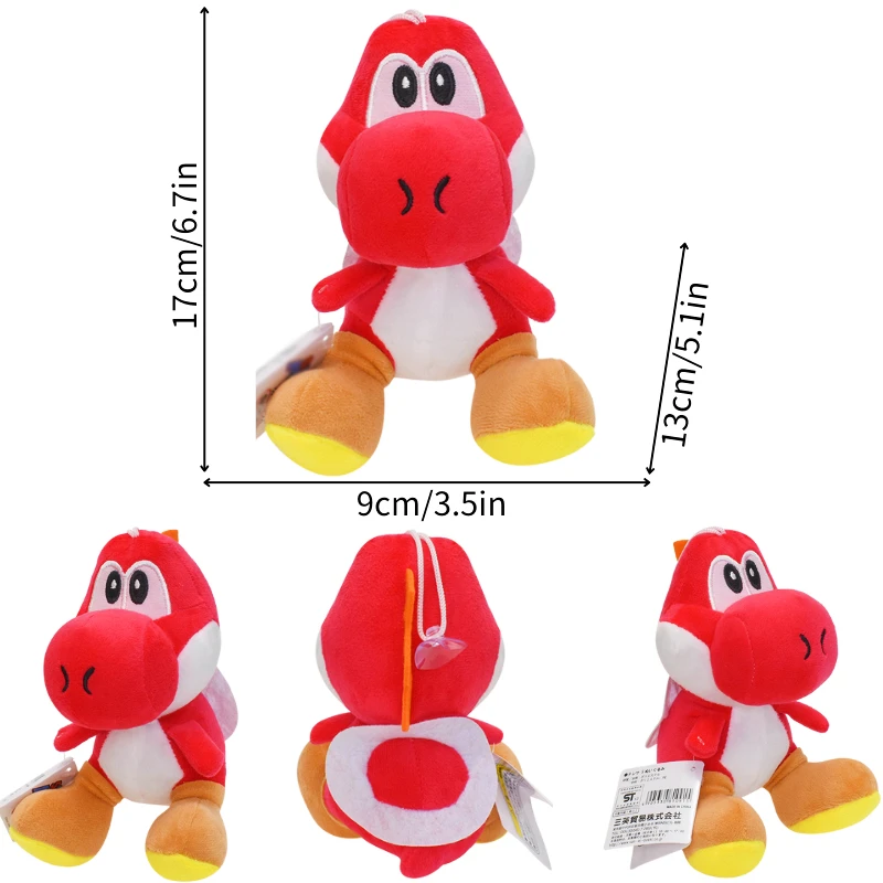 thumbnail image 1 of Kawaii Mario Luiji Goomba Kamek Yoshi Soft Plush Toys Cute Toad Princess Peach Daisy Rosalina Toadette Pauline Peluche Doll, 1 of 5