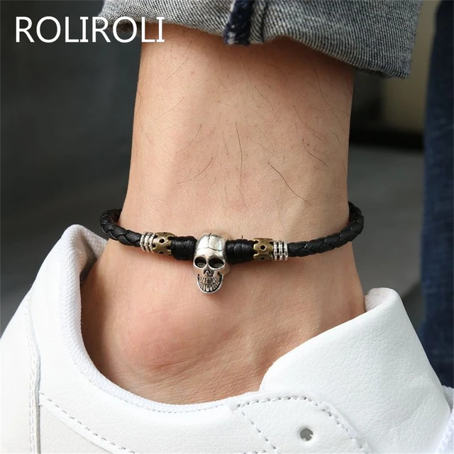 Buy Anklet for Men, Silver Links Chain Ankle Bracelet, Cuban Chain,  Groomsmen Gift for Him, Mens Jewelry, Gift for Boyfriend, Minimalist Jewelry  Online in India - Etsy