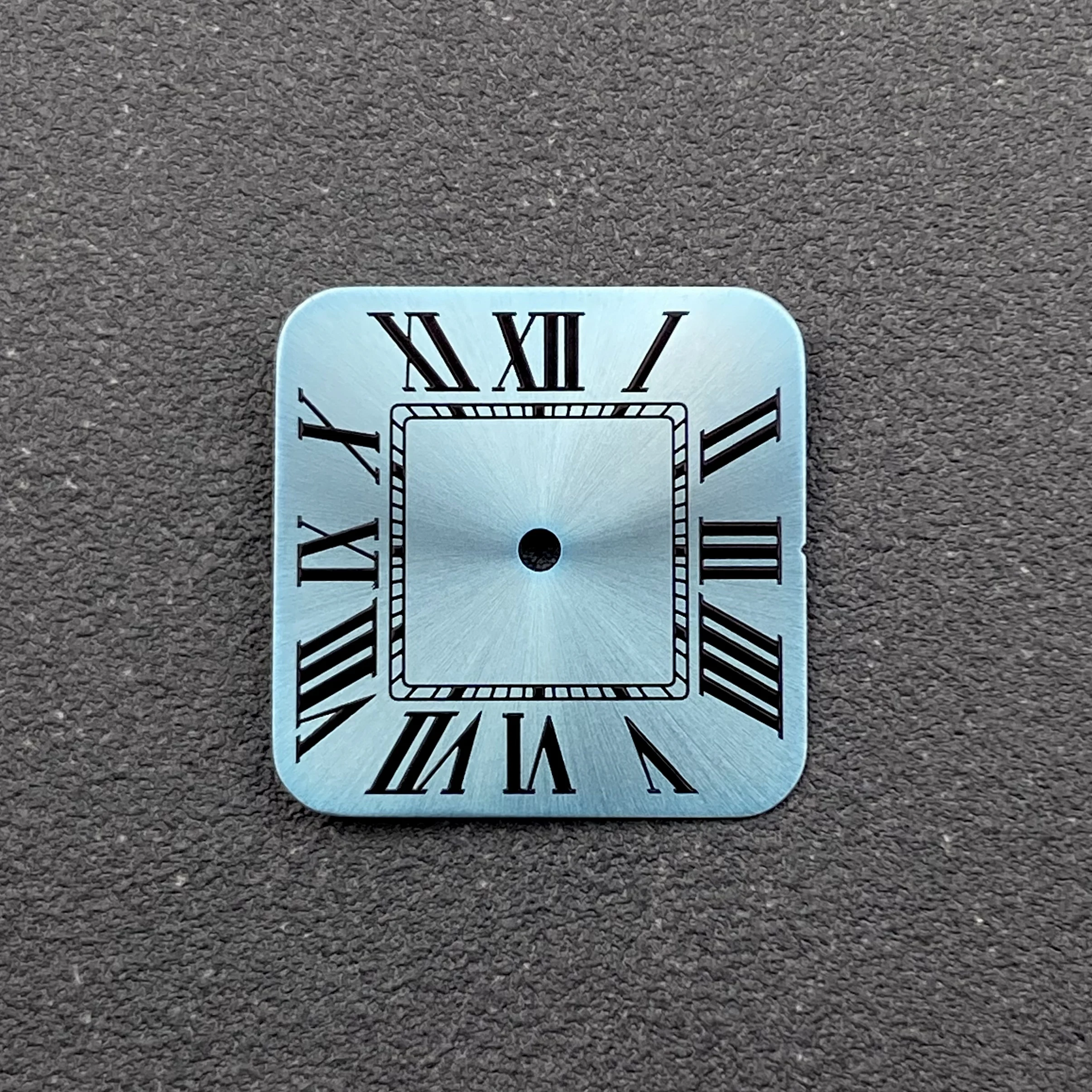 Customizable Roman Dial Square Watch Face for NH35/NH36 Movements - 27mm