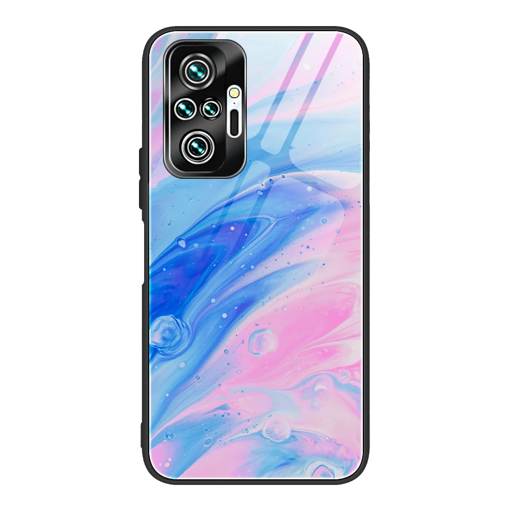 phone pouches Gradient Marble phone Case For Redmi Note11S 10PRO 10S 9S 9PRO 8PRO 8T Tempered Glass Protective Cover Redmi 10 9A 8A 7A waterproof pouch for swimming Cases & Covers