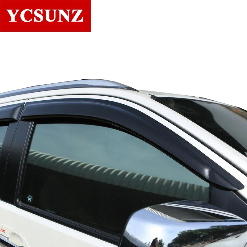 ABS Window Deflectors For Isuzu Mux 2013 2014 2015 Window Visor Sun Rain Guard Car Accessories YCSUNZ