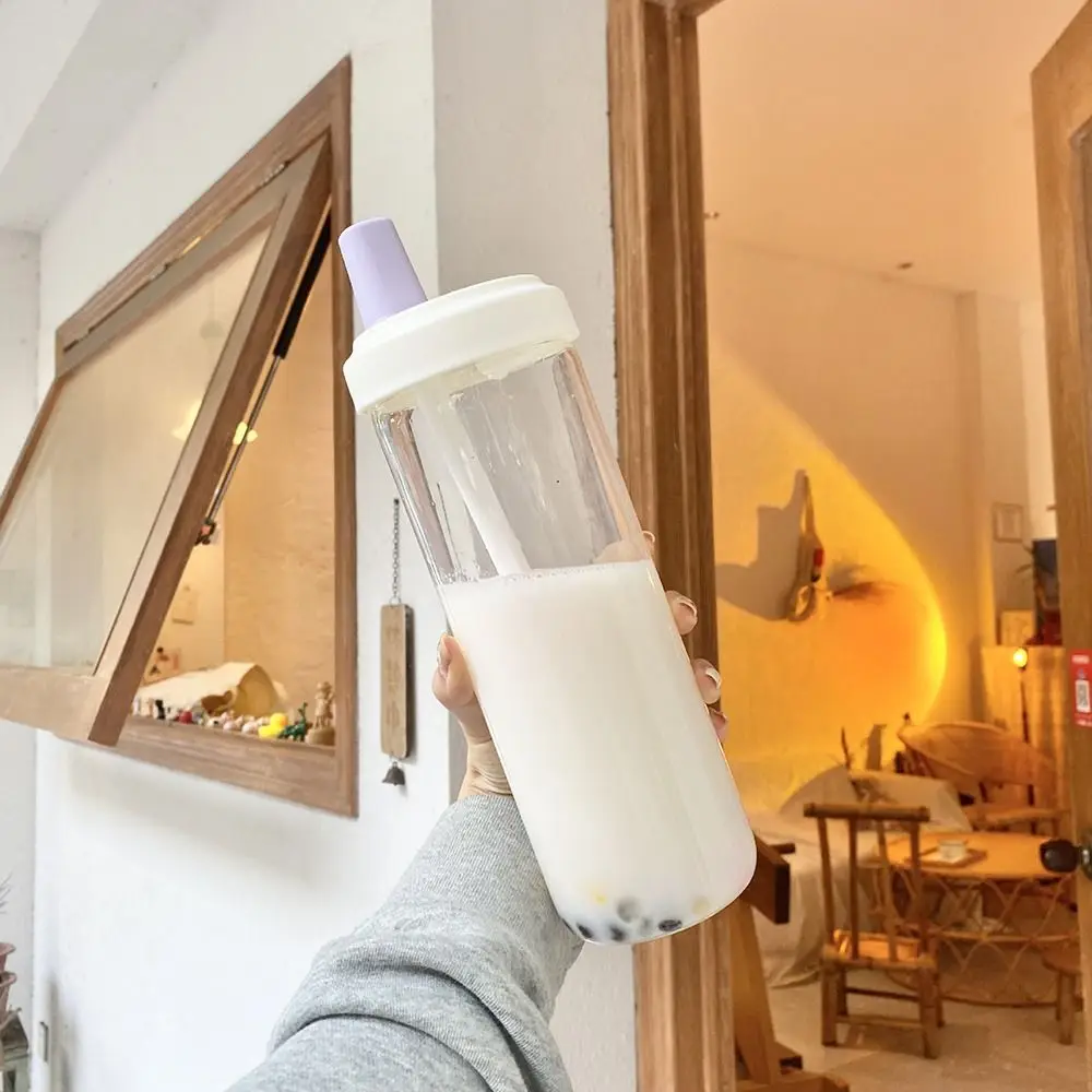 Outdoors Fashion Portable Water Cup Straigh Drinking Water Bottle Plastic Kettle Drink Cup Straw Cup