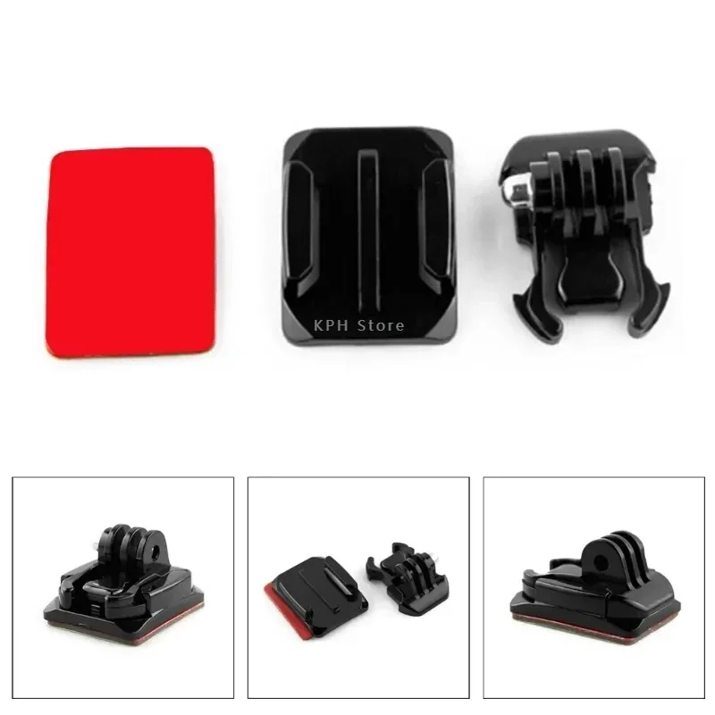 DJI Action 4 Insta360 Ace 접착 스티커 마운트 헬멧 플랫 곡선 헬멧 부착 Gopro 12 11 용 접착 버클 마운트