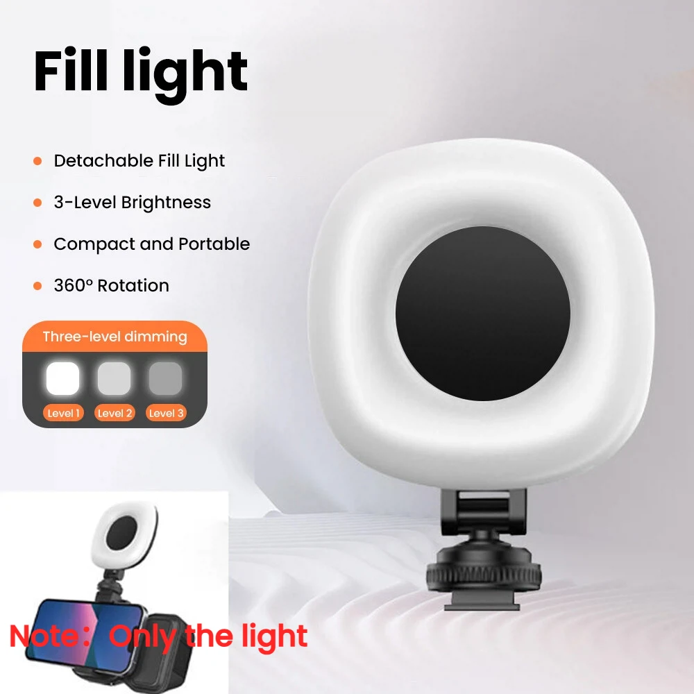 Wireless Bluetooth Stabilizer with Selfie Controller & Fill Light