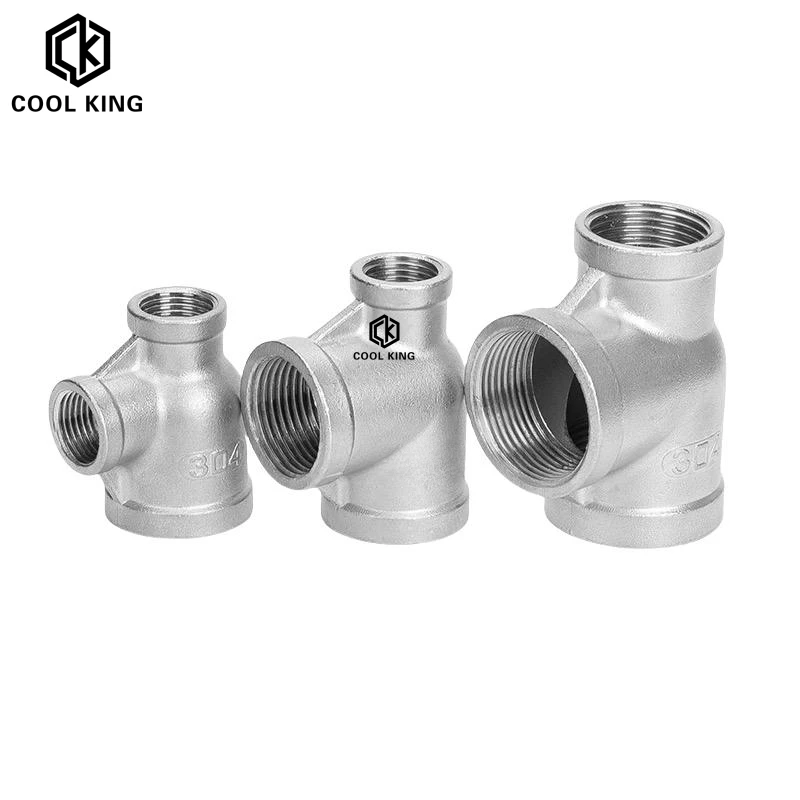 1/2 "3/4" 1 "1-1/4" 1-1/2 "2" BSP SS304 Filetage Femelle Sanitaire En Acier Inoxydable Virole Hexagonale Raccord De Tuyau Type à Trois Pinces