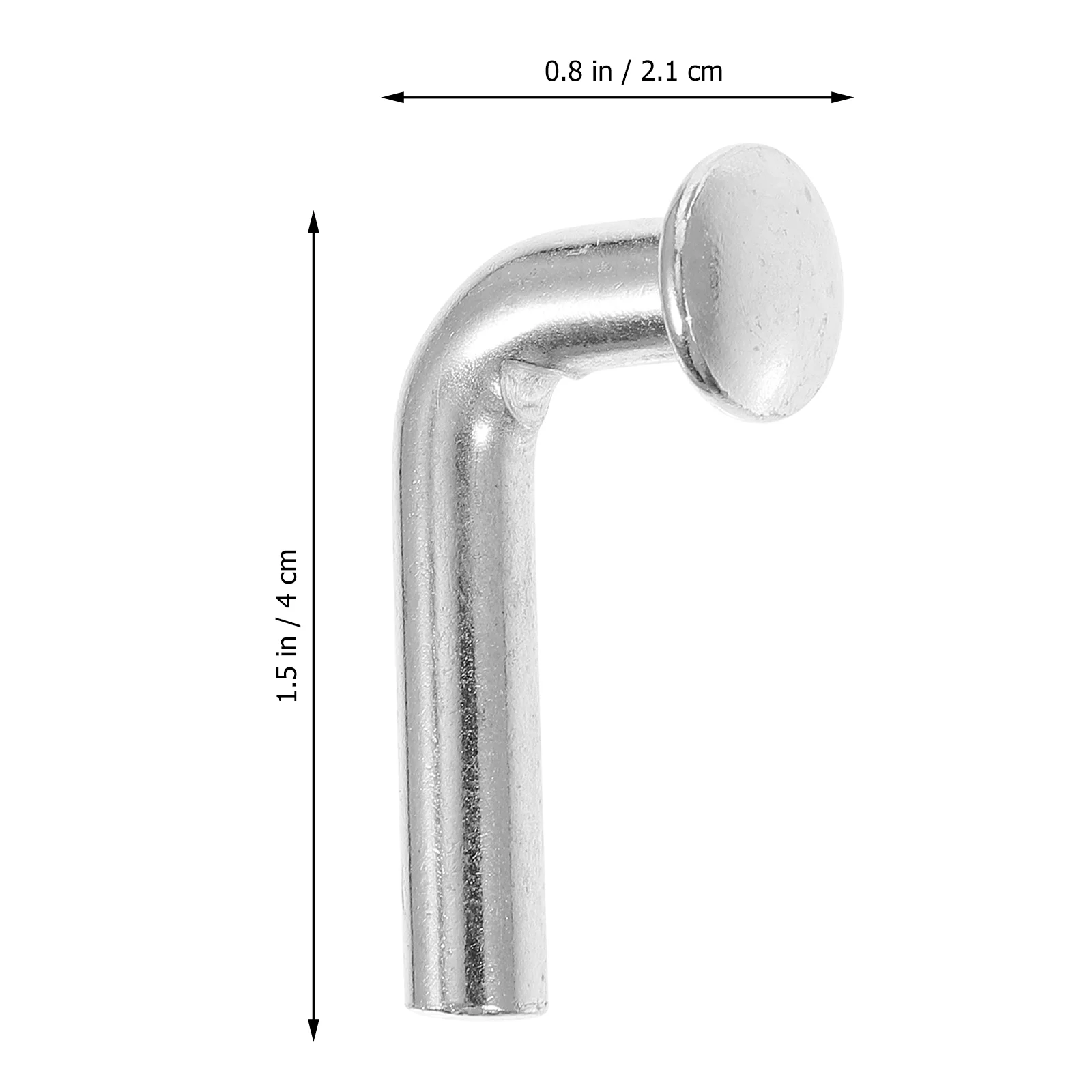 100pcs Galvanized L Shaped Drop Heavy Duty Safety Bolts for Pallet Racking Systems Strong Corrosion Resistant Iron Material