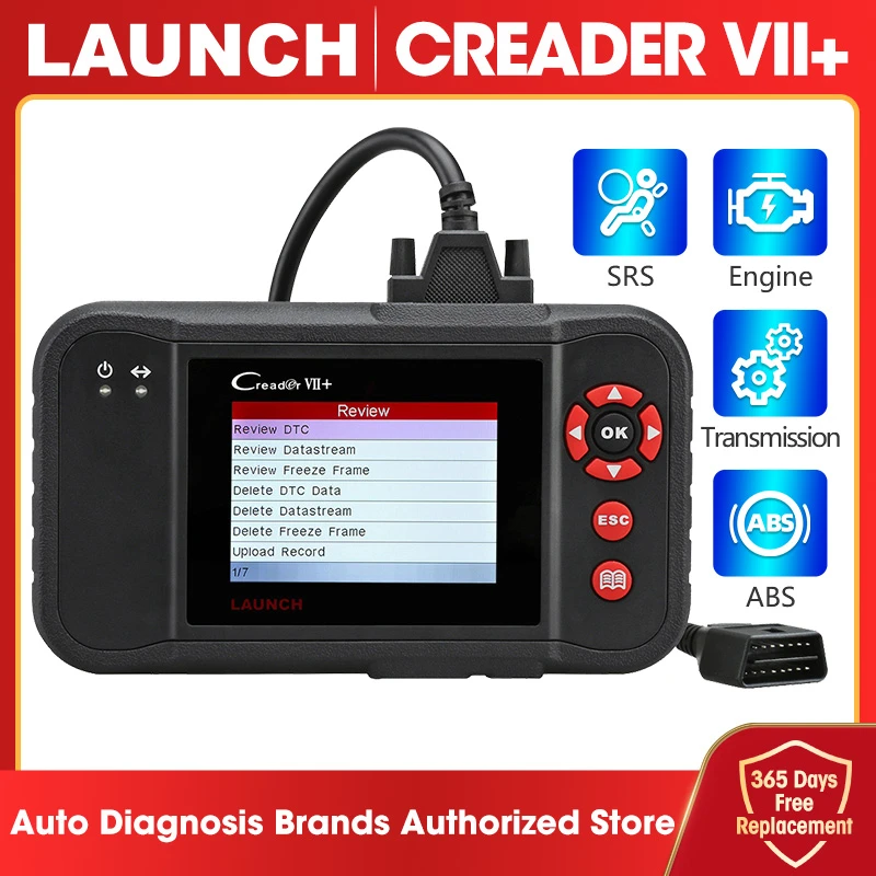 Launch Creader VII Plus Car Diagnostic Tool Auto Scanner Engine