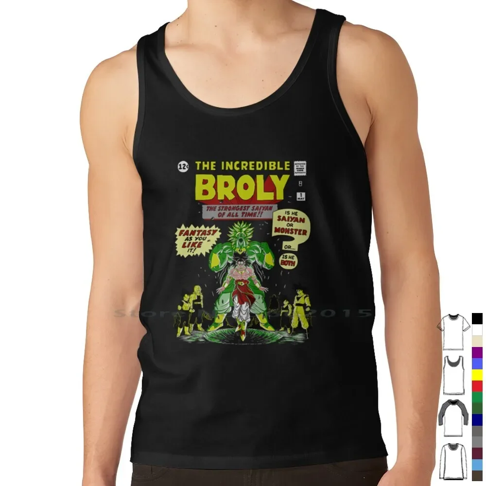 The Incredible Broly T Shirt 100% Cotton Rbrow Super Cartoons Animation Anime Manga Tv Z Broly Idea Quote Sayings Funny Humor, view 3
