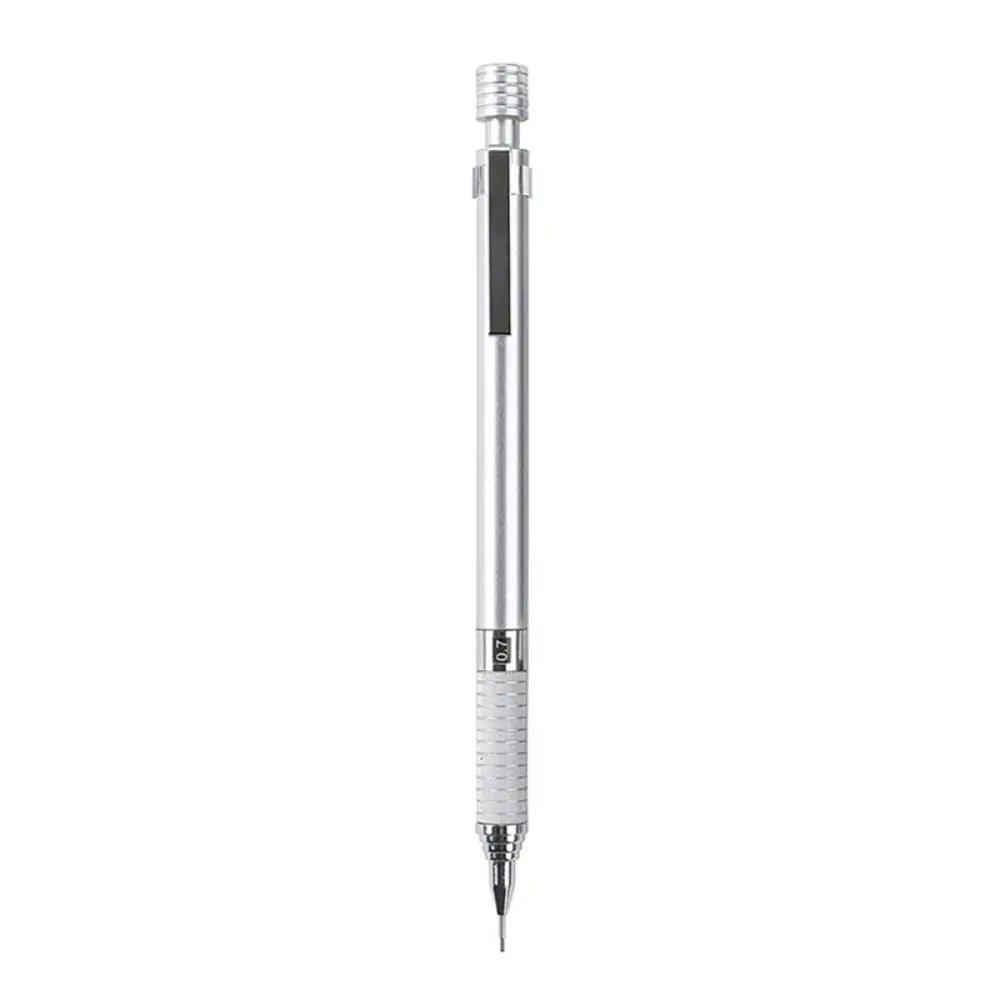 Metal Mechanical Pencil Low Gravity 0.5/0.7mm Propelling Pencil Graphic Design Anti Breakage Automatic Pencil