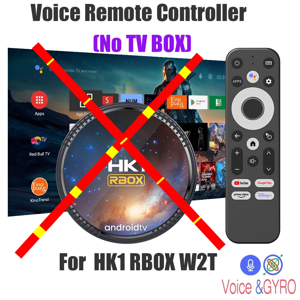 HK1 RBOX K8 셋톱박스 범용 교체 리모컨: 자이로 및 구글 어시스턴트가 탑재된 2.4G 에어 마우스, 광범위한 모델 호환성