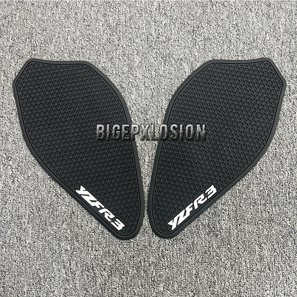 YZF-R3 Side Fuel Tank pad Tank Pads Protector Stickers Knee Grip Traction Pad For Yamaha YZF R3 2019 2020 2021 2022 2023