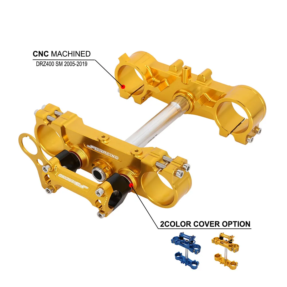 

Мотоциклетный ЧПУ верхний нижний тройной зажим для дерева рулевой механизм крепежный зажим для Suzuki DRZ400 SM DRZ 400SM 400