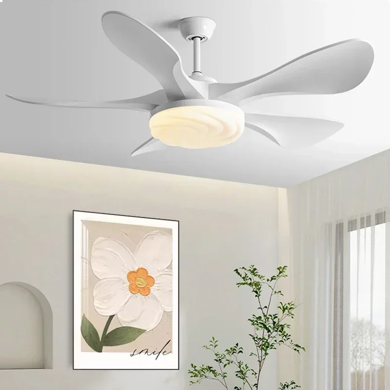 

New58Inch Modern 96W LED Ceiling Fan Light Strong Winds Household Electric Fan Mute With Lamp Ceiling Fan Restaurant Living Room