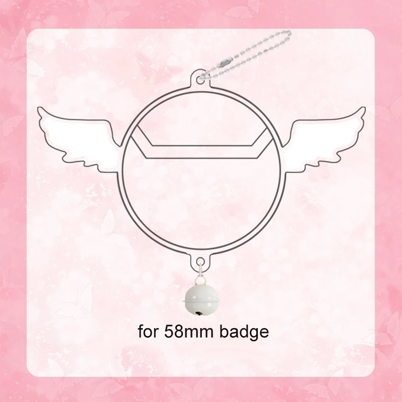 thumbnail image 1 of Estuche transparente para insignias de Ita Bag de 58 mm, protector de insignias de PVC para decoración de insignias, accesorios para ItaBag H333, 1 of 5