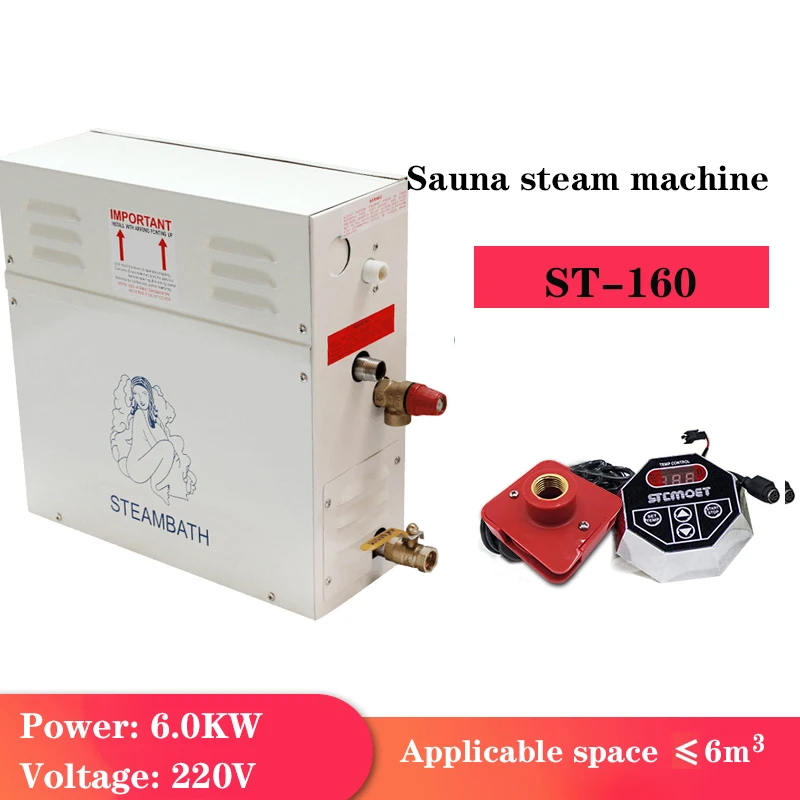 Generatore Di Vapore 6Kw Per Doccia 220V-240V Macchina A Vapore Domestica Sauna Bagno Spa Doccia A Vapore Con Controller Digitale