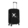 Custom Airplane Heart Flight Plane Gift Luggage Cover Elastic Travel Suitcase Protective Covers Fits 18-32 Inch 2