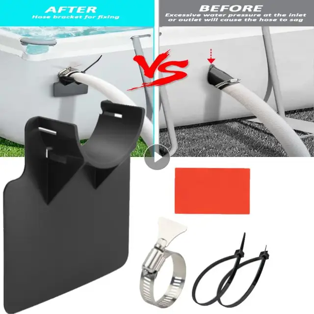 30-38 Mm-Es Medence Cső Tartó Tartókonzol Csövek A Föld Feletti Tömlő Kimenetéhez Rögzítő Kerti Kiegészítők Szerszámok