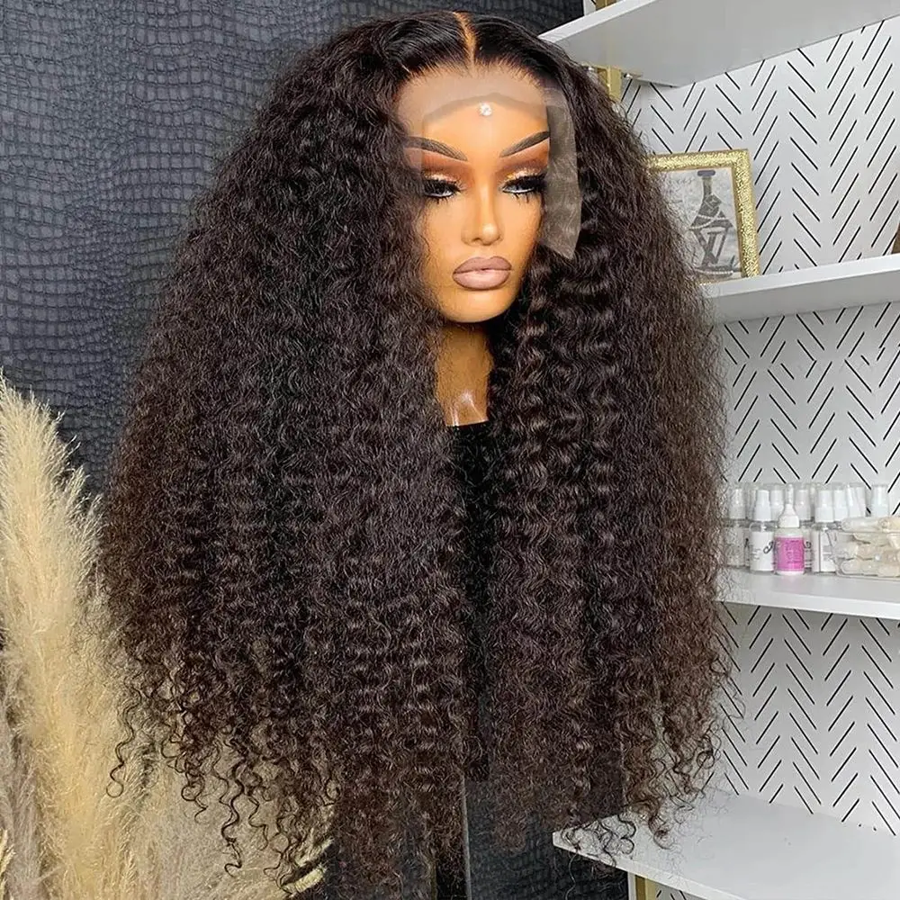 

13x6 Hd Curly Lace Front Human Hair Wigs Brazilian For Black Women Preplucked 30 40 Inch 13x4 Deep Wave Frontal Wig Wet And Wavy