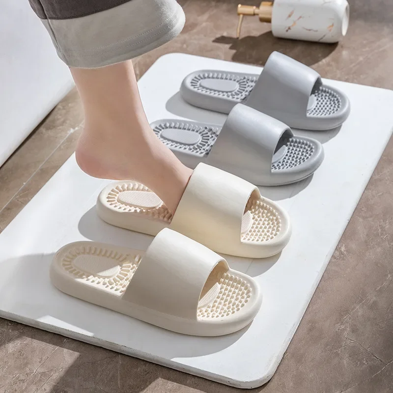 Slippers For Men Flip Flops Beach Sandals Bathroom Non-Slip Slides Men Women Slippers Indoor House Shoes Male Slipper