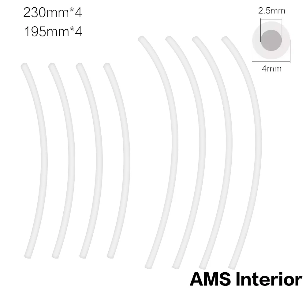 High-Precision 2.5mm ID x 4mm OD PTFE Tube for Direct Drive Extruder 3D Printers