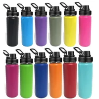 Custom Insulated Water Bottle 550ml 18 OZ Hydroes Stainless Steel Double Wall Vacuum Wide Mouth Flask for Sport 4 Lids Available