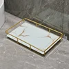 New Light Luxury Style Bathroom Toilet Washbasin Cosmetic Box Storage Rack Storage Rack Washbasin Desktop Tray Storage Items 1