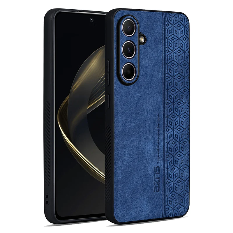 Shockproof Leather Back Cover with Skin Feel