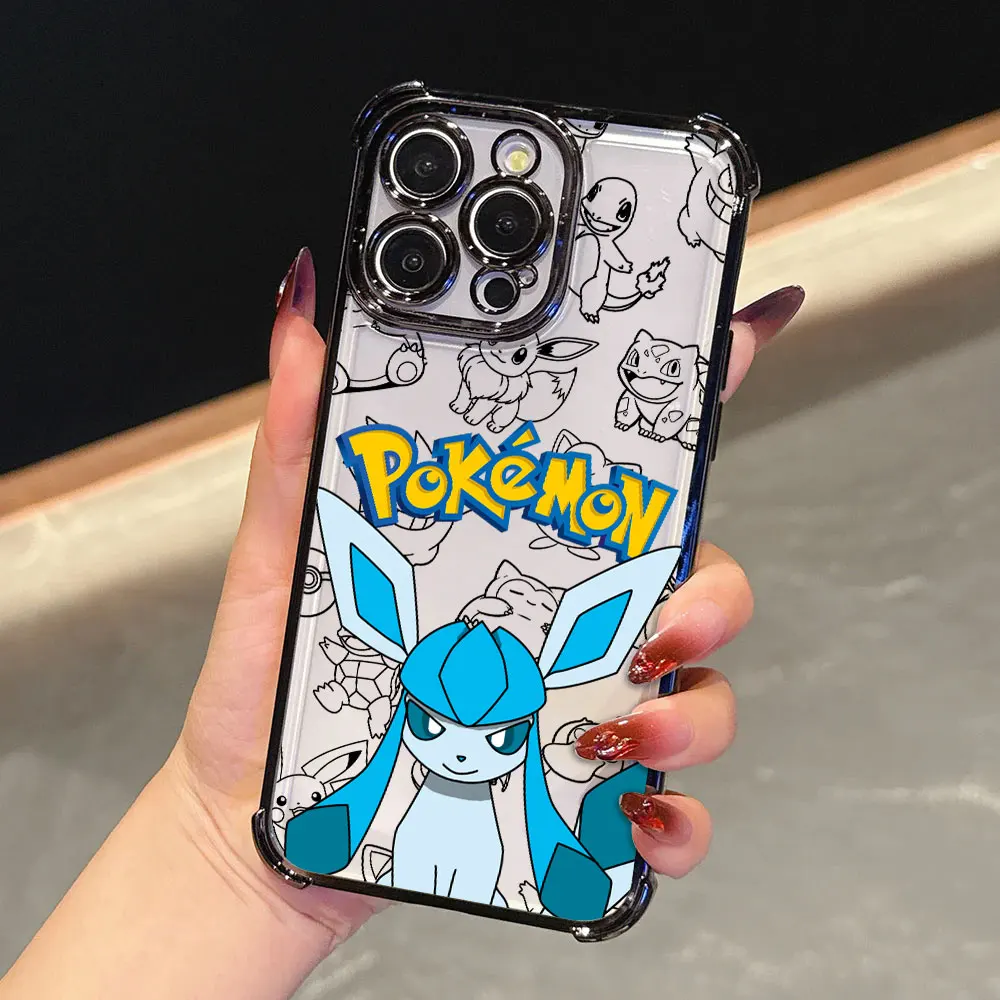 Pocket Monsters Themed Clear Phone Case - Stylish Protective Back Cover