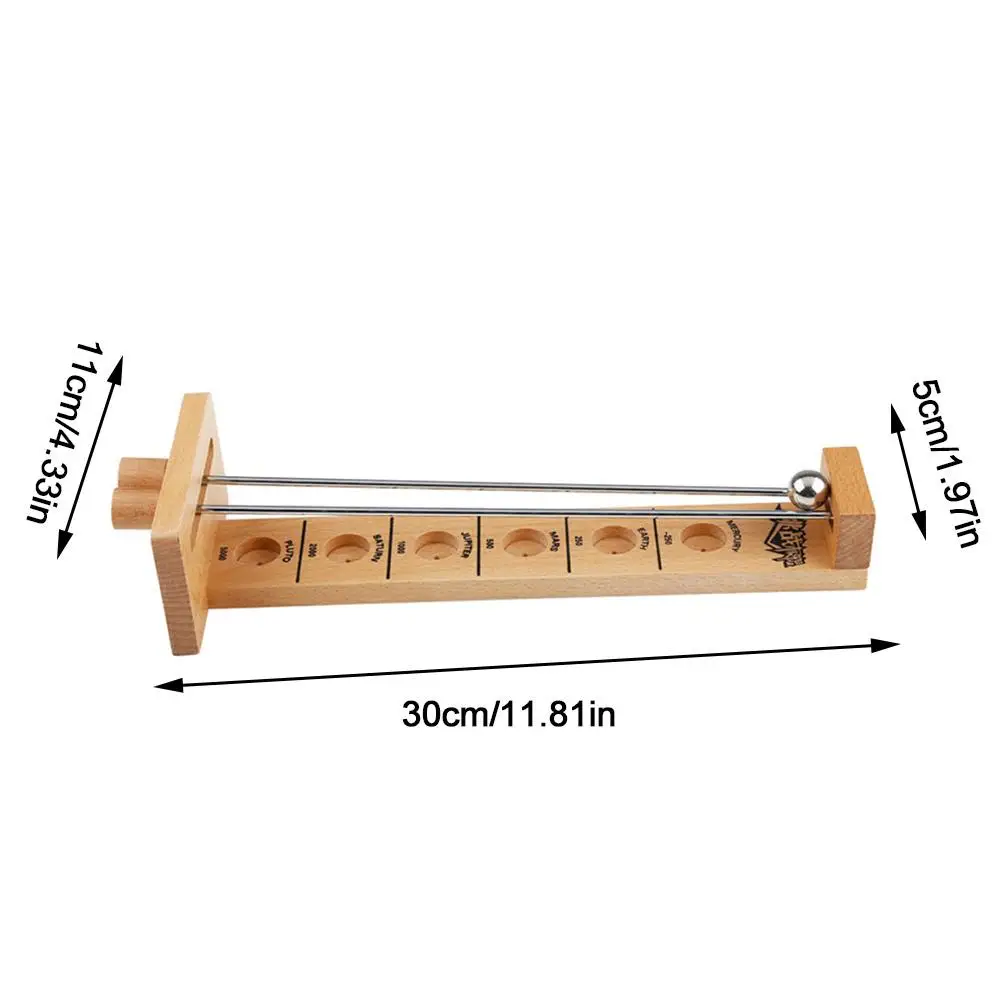Shoot The Moon Wooden Hockey Toy Family Fun Games Educational Toys Children Attention Hand Eye Coordination Training 6