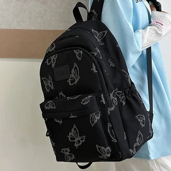 Stylish Large Capacity Laptop Backpack Simple Cute Girl Travel Backpack For Women With USB Charging Port 1