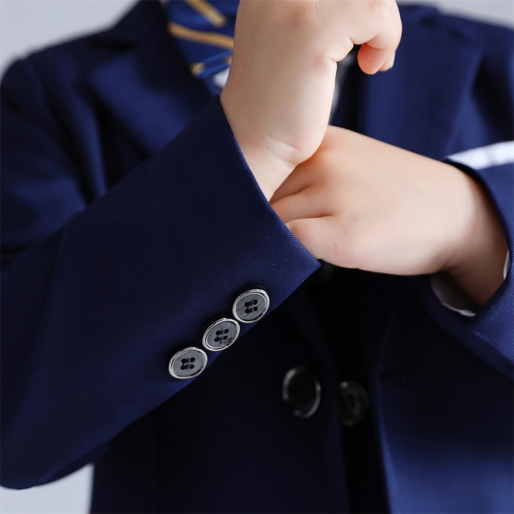 Navy Boys Formal Suit Set 5