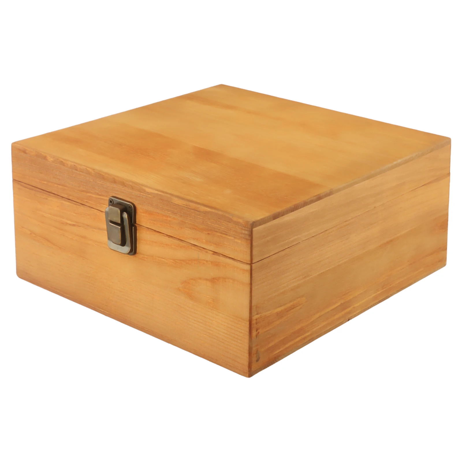 Wooden Storage Box Pine Rectangular Flip Solid Wood Box Handmade Craft Case Wooden Jewelry Storage Box Home Decoration 3