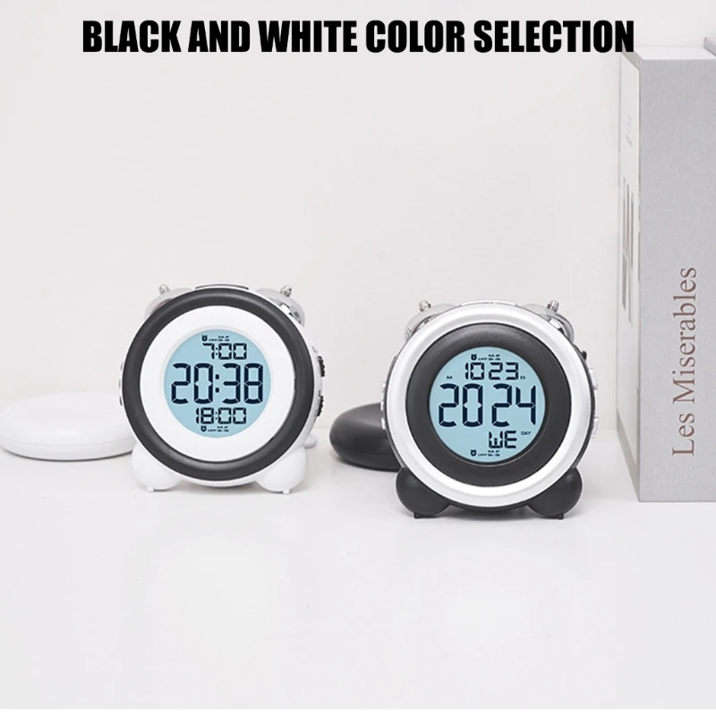 Digital Alarm Clock With Vibration Function Loud Vibrating with Backlight For Deep Sleepers And Deaf Individuals 4
