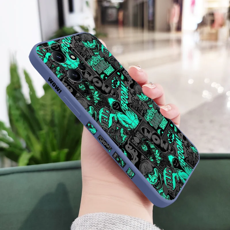 Rebellious Middle Finger Bats Liquid Silicone Phone Case