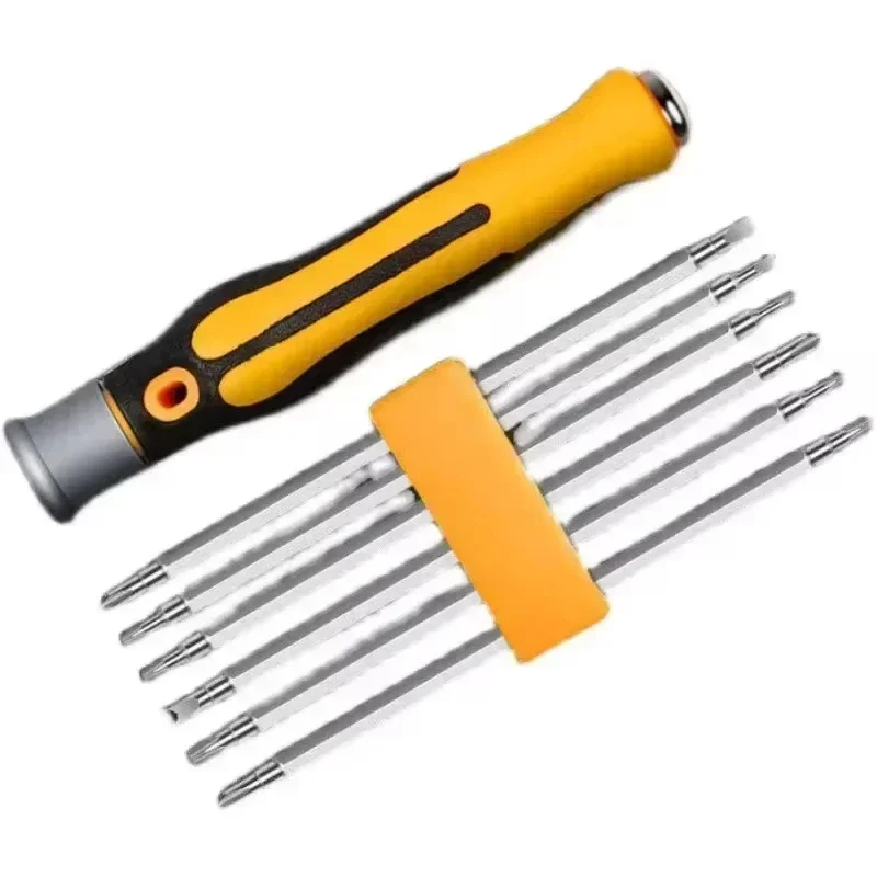 12 In 1 Screwdriver Set Magnetic Bit Cross Flat Shaped Screwdriver Head Multifunctional Precision Handheld Maintenance Tool 2030