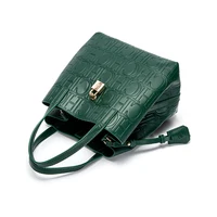 Classic Simple Solid Color Women's New 2024 Large Capacity Handbag Letter Element Women's Handbag - Image 4