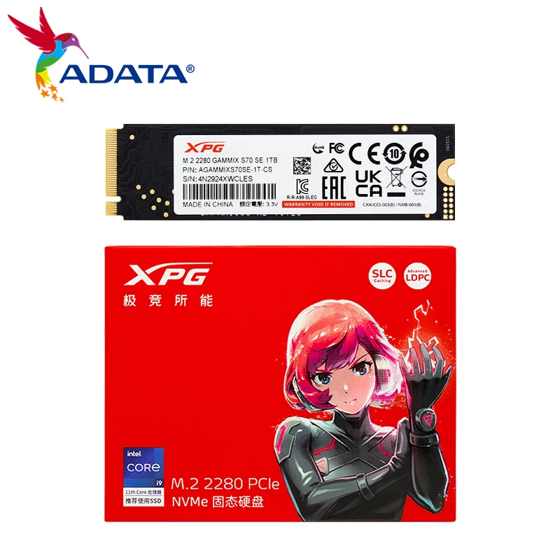 100% Originale Adata Ssd Xpg Gammix S70 Se Solid State Drive 1Tb 2Tb Pcle Gen4 X 4 M.2 2280 Ssd Nvme Per Laptop Desktop Ps5