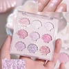 Shell Eyeshadow Palette Sparkling Pearlescent Glitter Eye Shadow Plate Diamond Highlight Eye Makeup Cosmetic for Autumn Winter