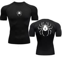 Anime Hunter X Hunter Compression Tshirt Quick Dry Running Gym Fitness Tight Sportswear Summer Breathable Spider Short Sleeve 1