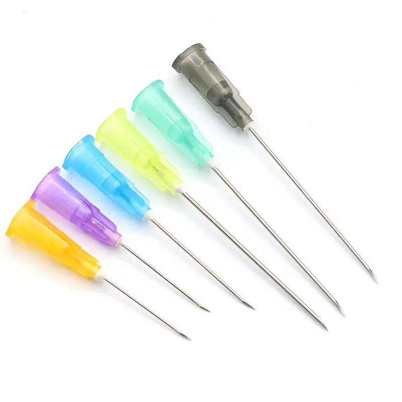 50pcs Pointed Injection Needle Dispensing Needle With Transparent Cap, Glue Tool, Individually Packaged Syringe Accessories - Image 3